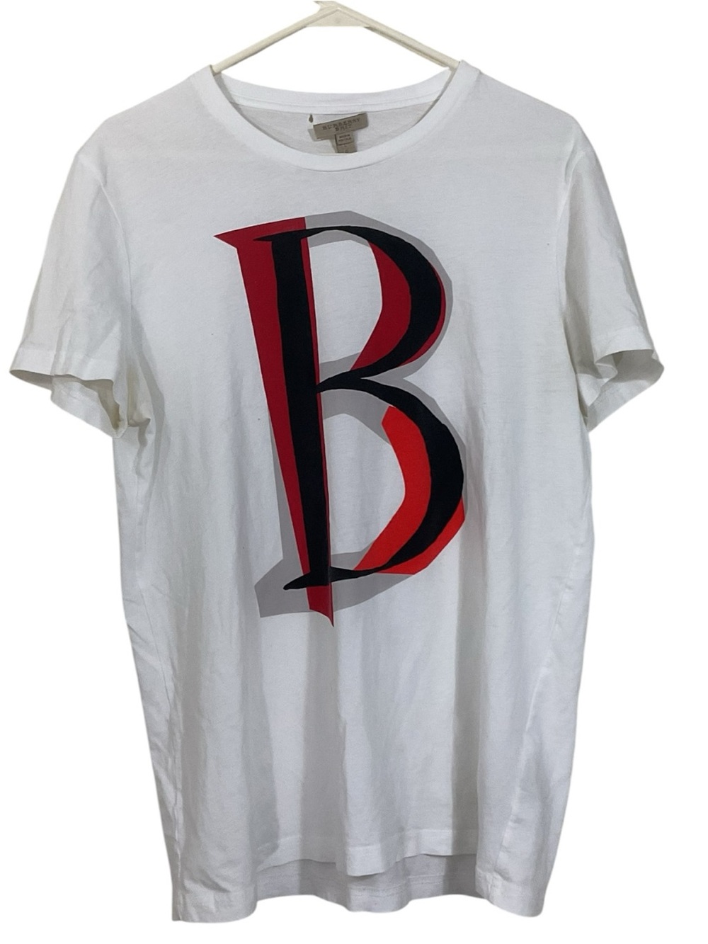 Burberry Brit Large B Graphic T-Shirt Men’s L White Tee